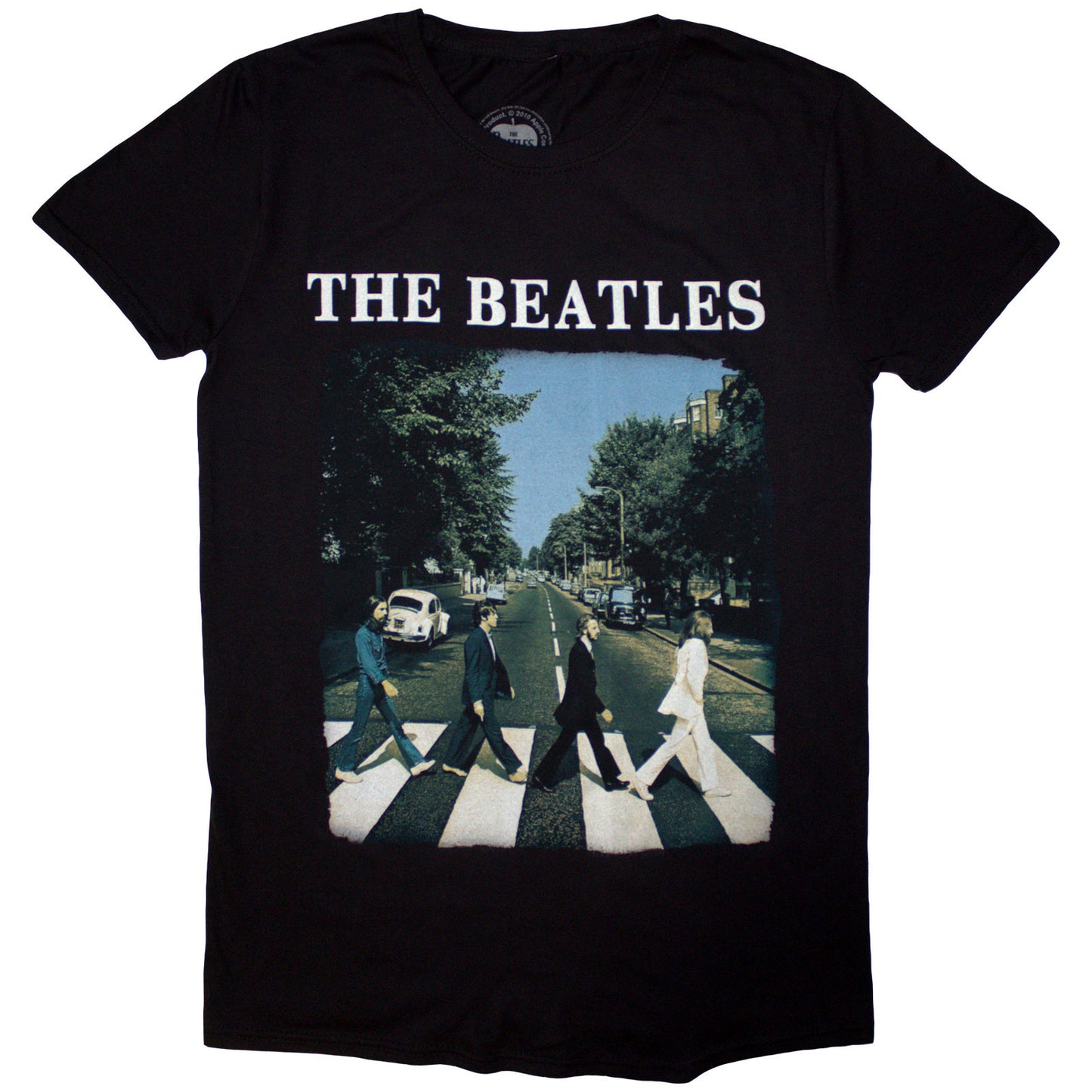 BEATLES, THE - ABBEY ROAD & LOGO - Camiseta Negro