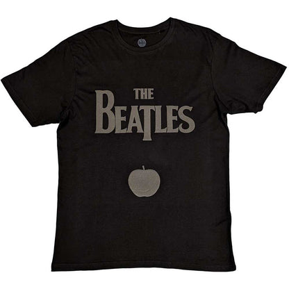 BEATLES, THE - DROP T LOGO & APPLE - T-Shirt Black (Hi-Build)