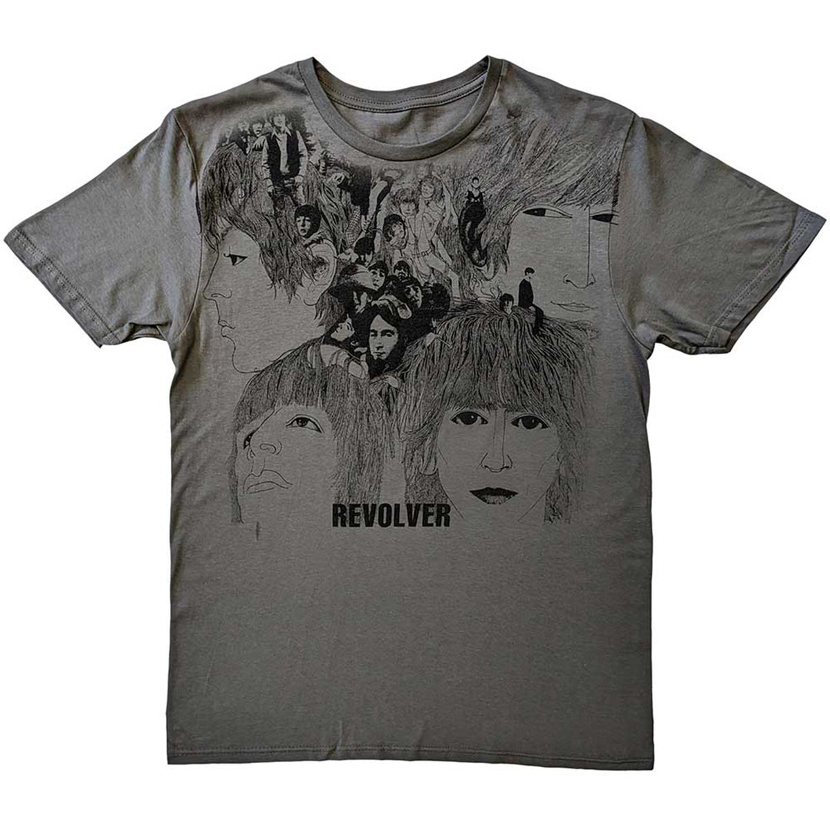 BEATLES, THE - REVOLVER - T-Shirt Grey