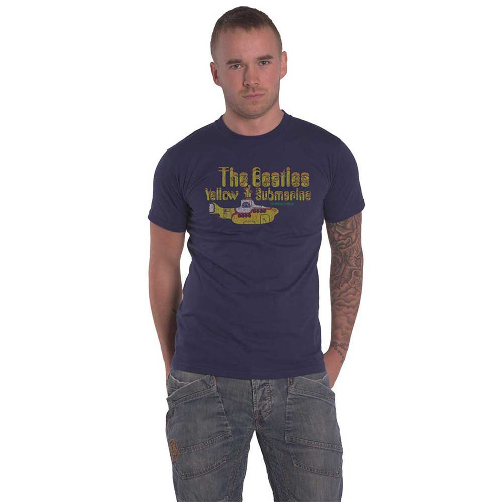 BEATLES, THE - NOTHING IS REAL - T-Shirt Blue
