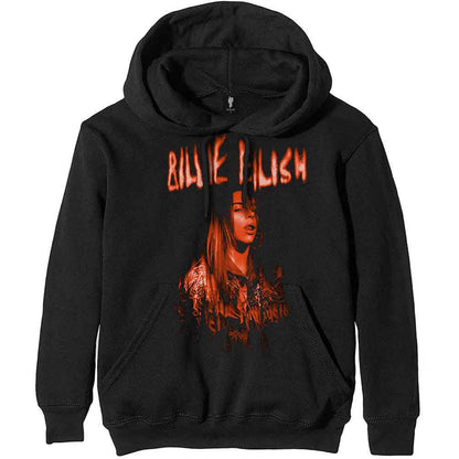 BILLIE EILISH - SPOOKY LOGO - Pullover Hoodie Black