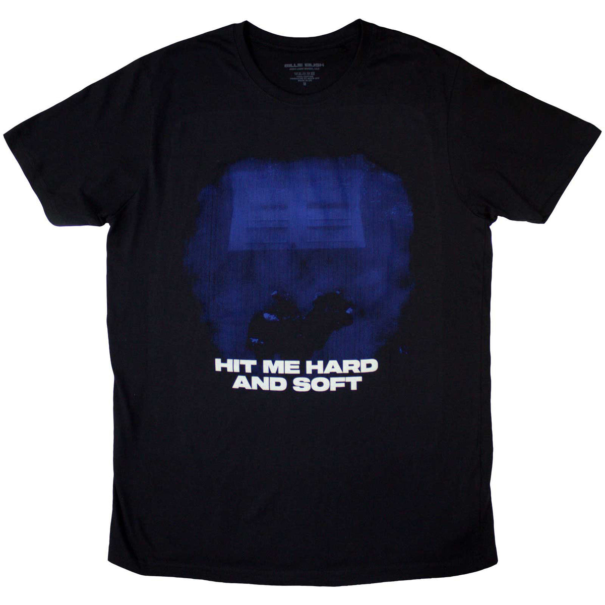 BILLIE EILISH - HIT ME HARD AND SOFT BLUE LINES - T-Shirt Black