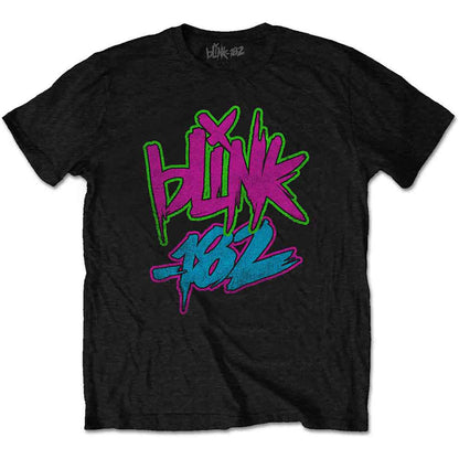 BLINK-182 - NEON LOGO - T-Shirt Black