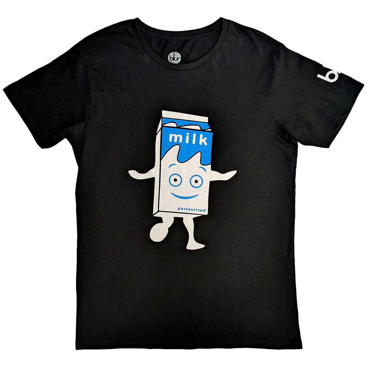 BLUR - MILKY - T-Shirt Black (Sleeve Print)