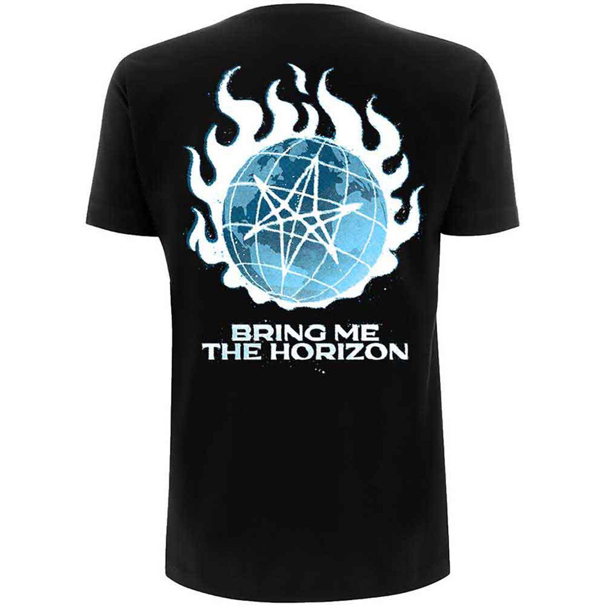 BRING ME THE HORIZON - GLOBE - T-Shirt Black (Back Print)