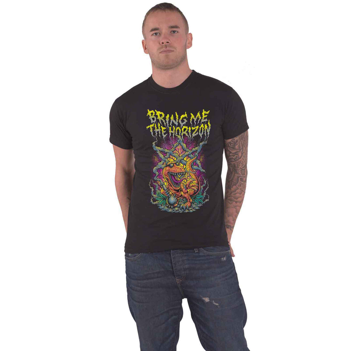 BRING ME THE HORIZON - SMOKING DINOSAUR - T-Shirt Black