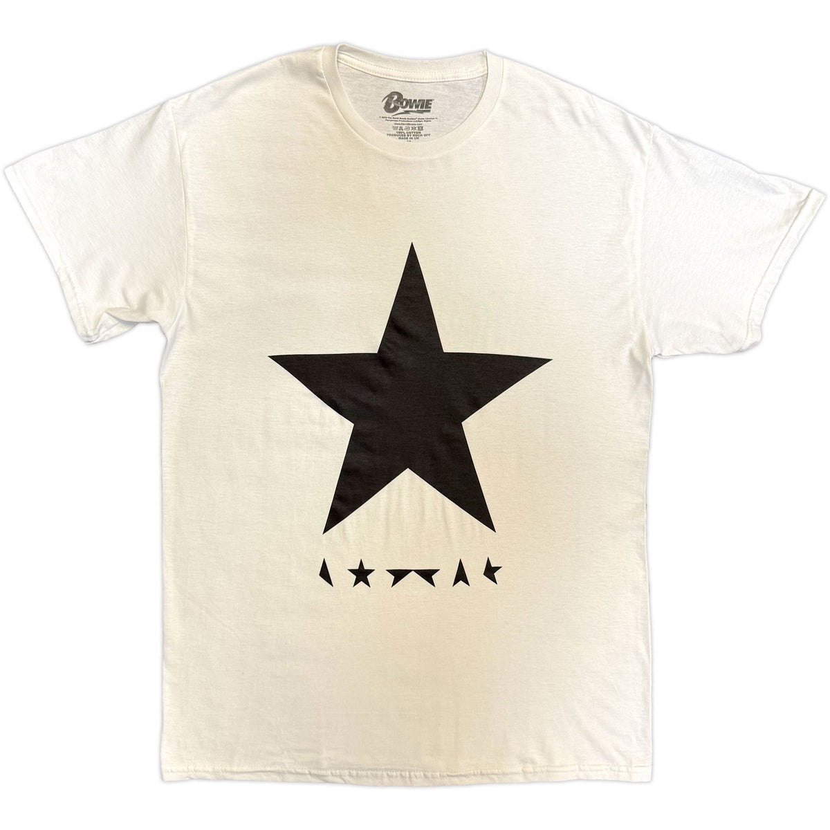 DAVID BOWIE - BLACKSTAR ON WHITE - T-Shirt White