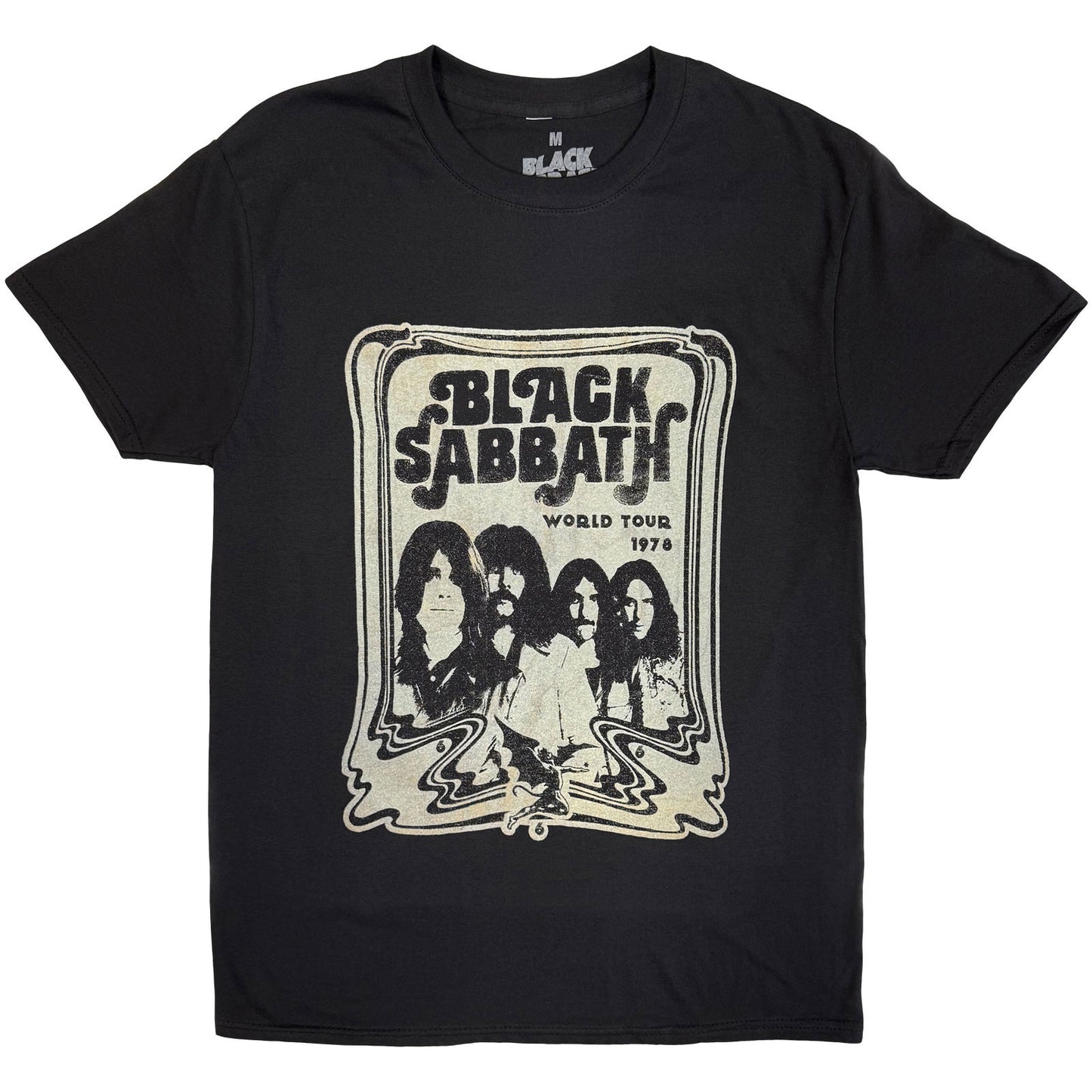 BLACK SABBATH - GIRA MUNDIAL 1978 - Camiseta Negra