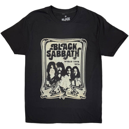 BLACK SABBATH - GIRA MUNDIAL 1978 - Camiseta Negra