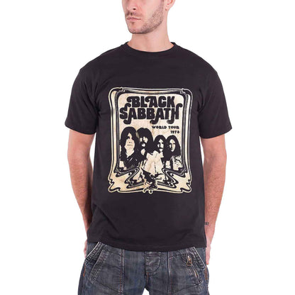 BLACK SABBATH - GIRA MUNDIAL 1978 - Camiseta Negra