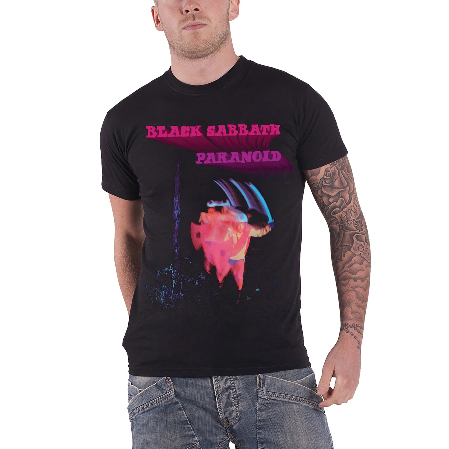 BLACK SABBATH - PARANOID MOTION TRAILS - T-Shirt Black