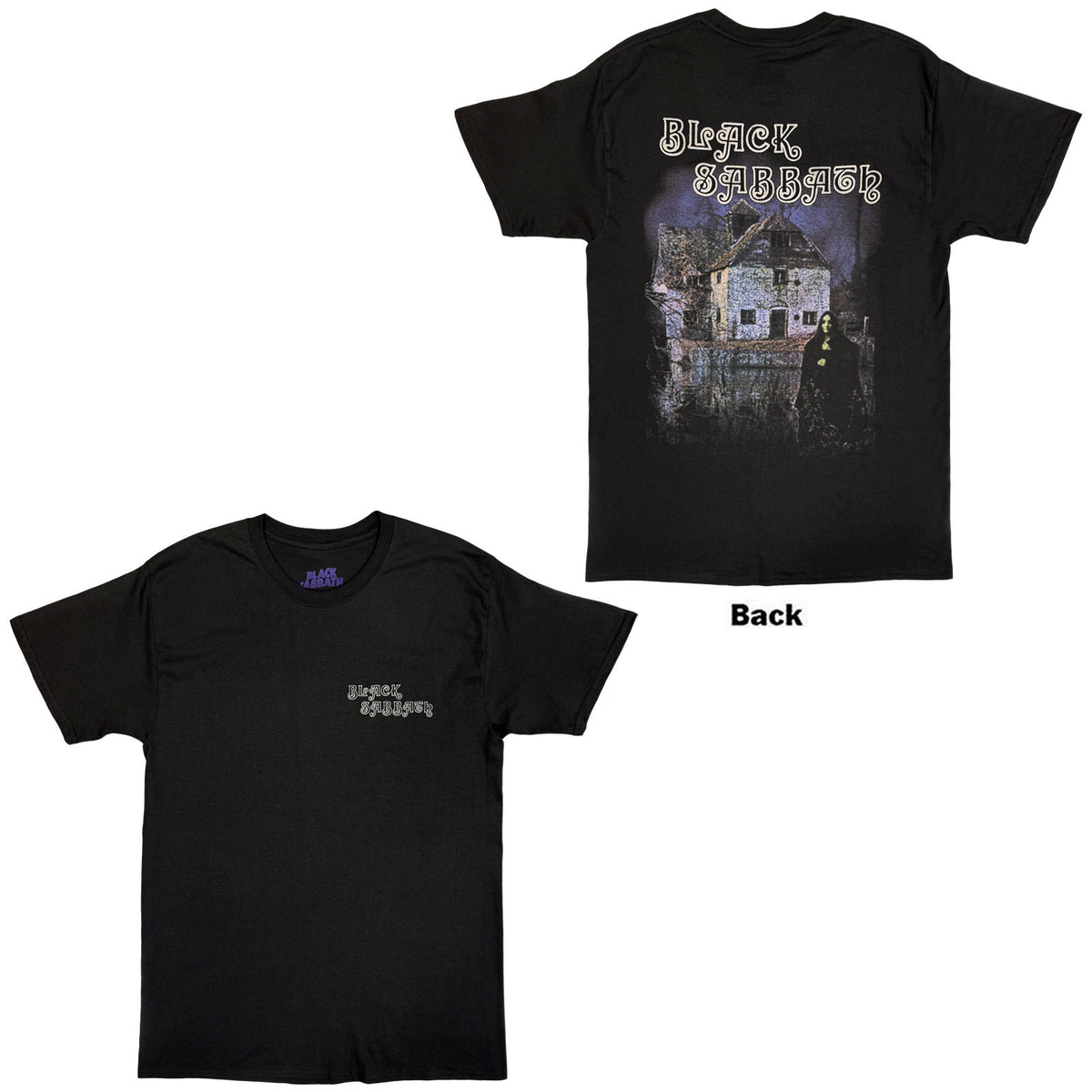 BLACK SABBATH - DEBUT ALBUM - T-Shirt Black (Back Print)
