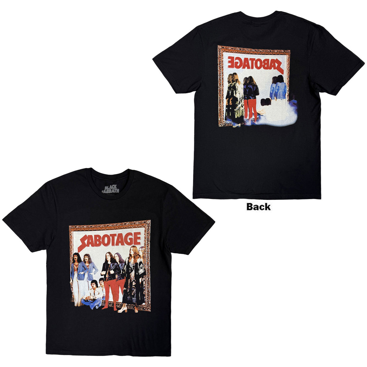 BLACK SABBATH - SABOTAGE - T-Shirt Black (Back Print)