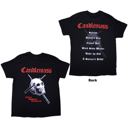 CANDLEMASS - EPICUS DOOMICUS METALLICUS - T-Shirt Black (Back Print)