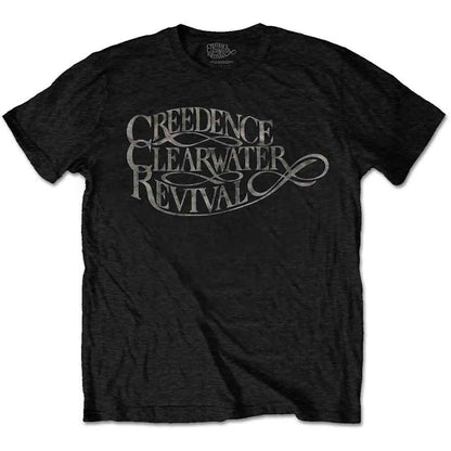CREEDENCE CLEARWATER REVIVAL - VINTAGE LOGO - T-Shirt Black