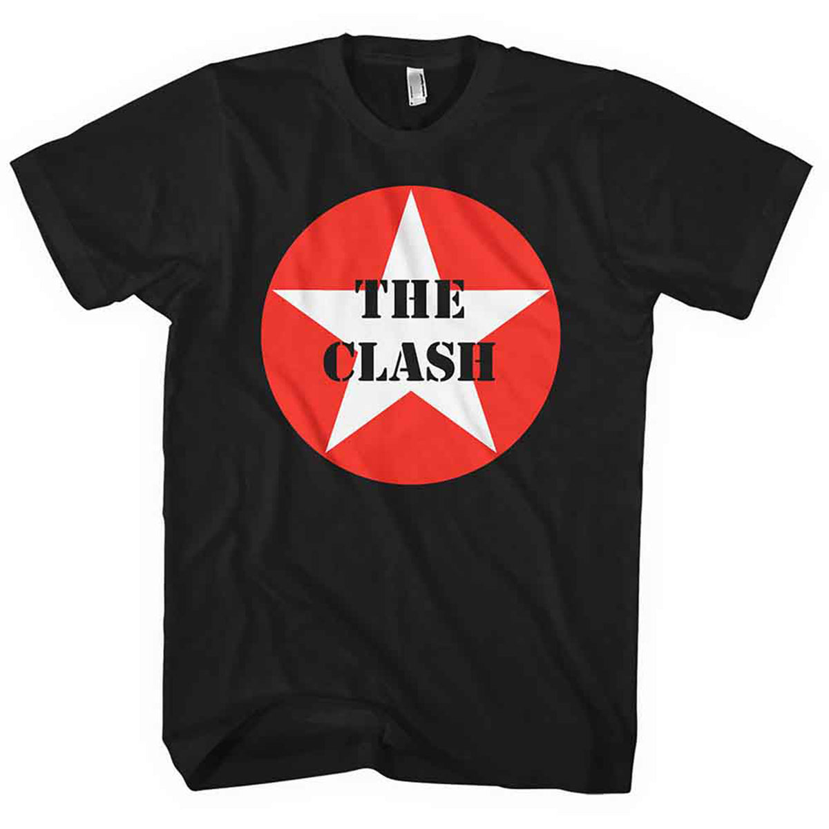 CLASH, THE - STAR BADGE - T-Shirt Black