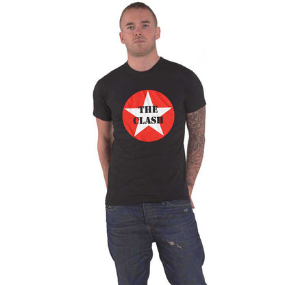 CLASH, THE - STAR BADGE - T-Shirt Black