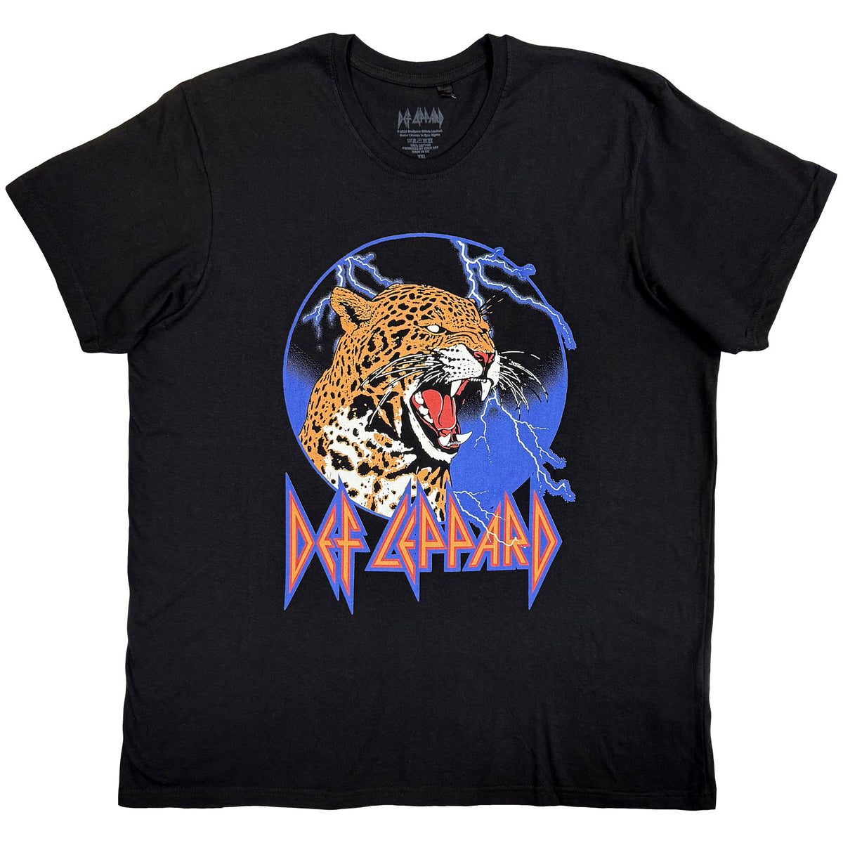DEF LEPPARD - LIGHTNING LEOPARD - T-Shirt Black