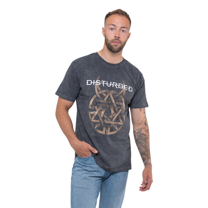 DISTURBED - RIVETED - T-Shirt Grey (Wash Collection)
