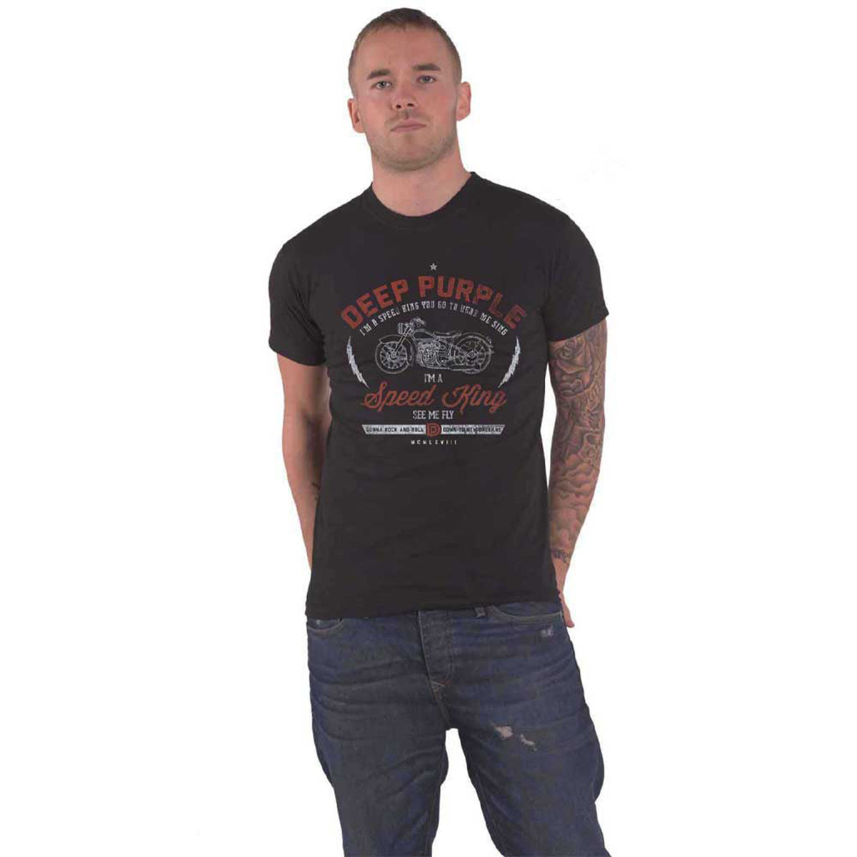DEEP PURPLE - SPEED KING - T-Shirt Black