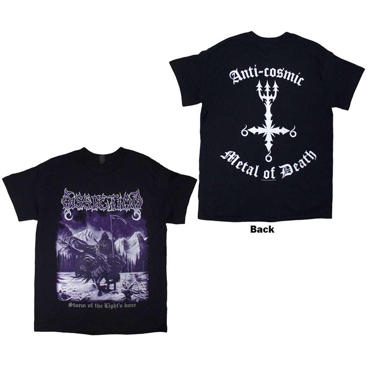 DISSECTION - STORM OF THE LIGHT'S BANE - T-Shirt Black (Back Print)
