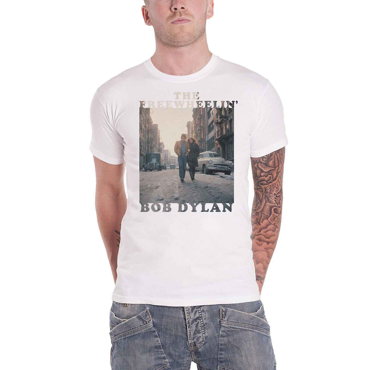 BOB DYLAN - THE FREEWHEELIN' - T-Shirt White