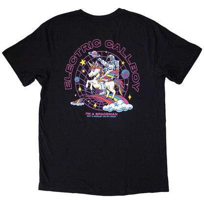 ELECTRIC CALLBOY - SPACEMAN UNICORN - T-Shirt Black (Back Print)