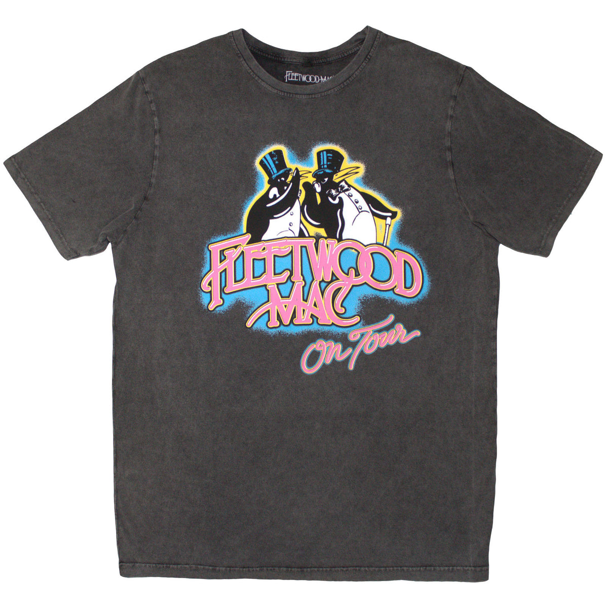 FLEETWOOD MAC - ON TOUR - Stone Wash T-Shirt Grey