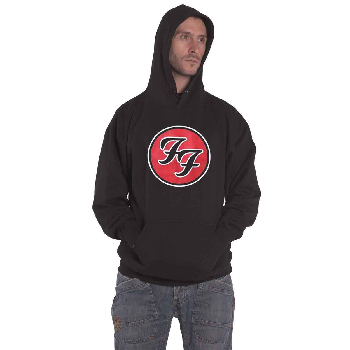 FOO FIGHTERS - FF LOGO - Pullover Hoodie Black