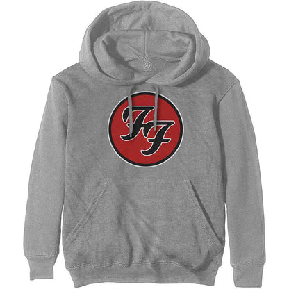 FOO FIGHTERS - FF LOGO - Pullover Hoodie Grey
