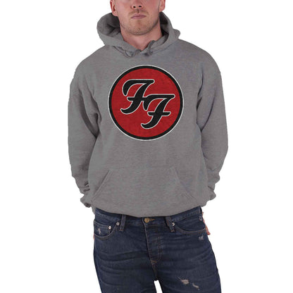 FOO FIGHTERS - FF LOGO - Pullover Hoodie Grey