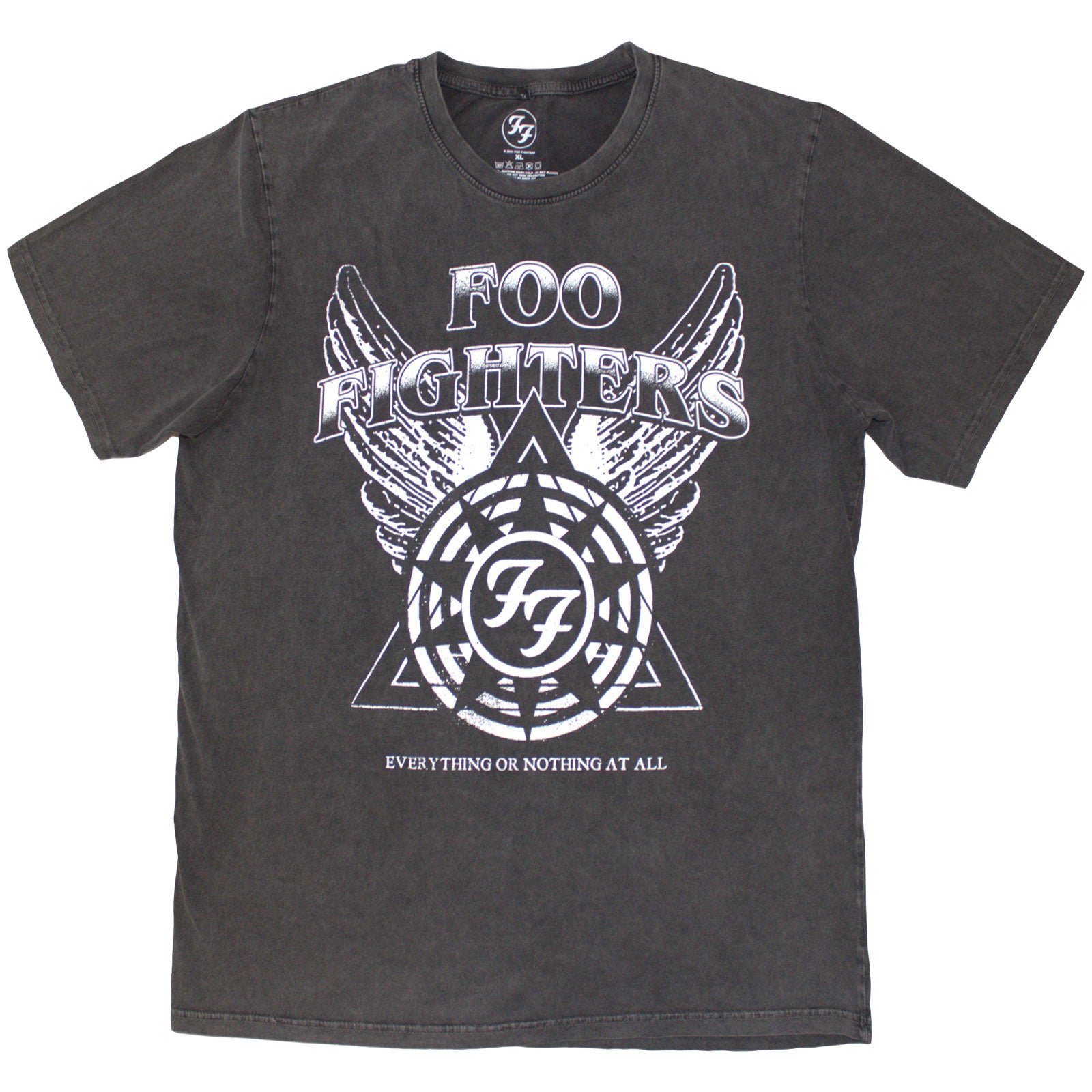 FOO FIGHTERS - EONAA LOGO - Stone Wash T-Shirt Grey