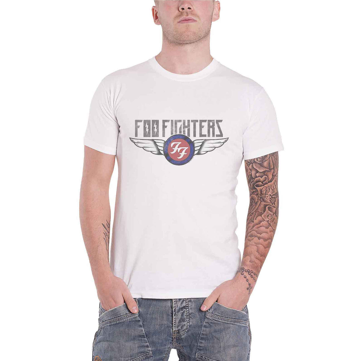 FOO FIGHTERS - FLASH WINGS - T-Shirt White