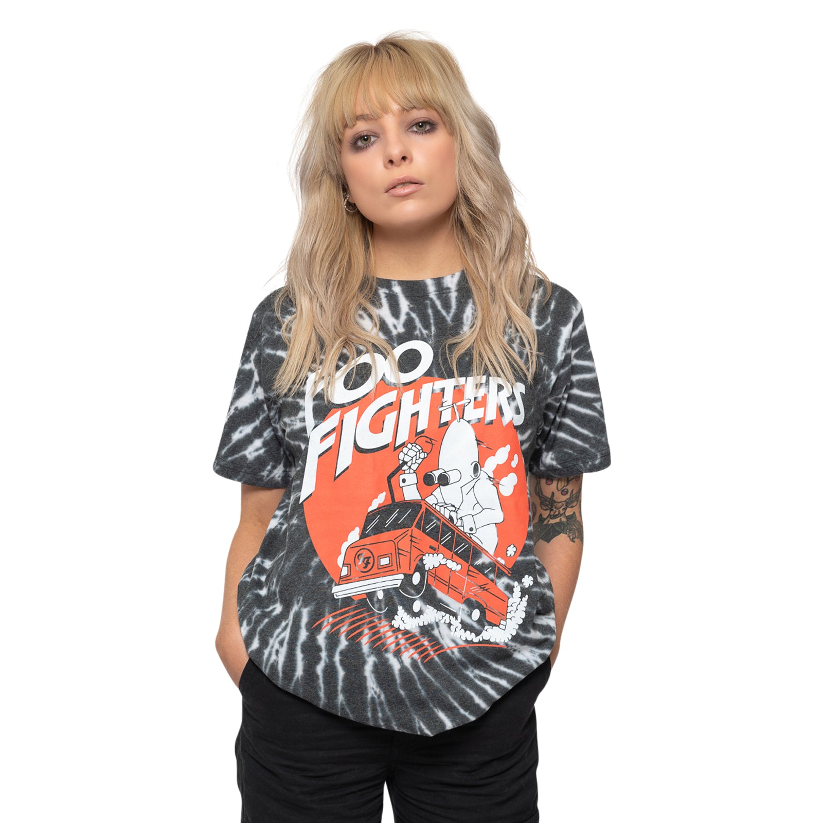 FOO FIGHTERS - SPEEDING BUS - T-Shirt Black (Wash Collection)