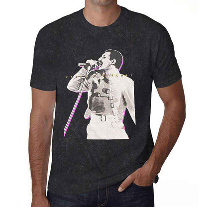 FREDDIE MERCURY - GLOW - T-Shirt Black (Wash Collection)