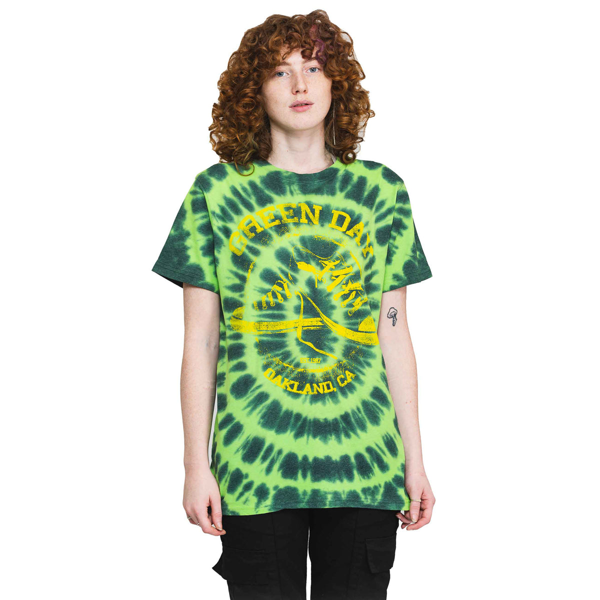 GREEN DAY - ALL STARS - T-Shirt Green (Wash Collection)