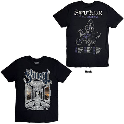 GHOST - SKELETA ALBUM COVER '25 TOUR DATES - T-Shirt Black (Back Print)