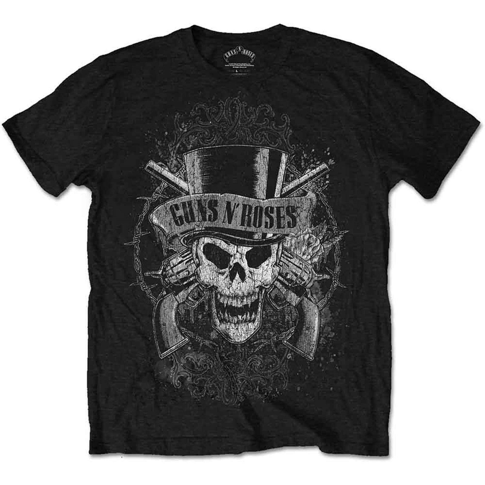 GUNS N ROSES - FADED SKULL - T-Shirt Black