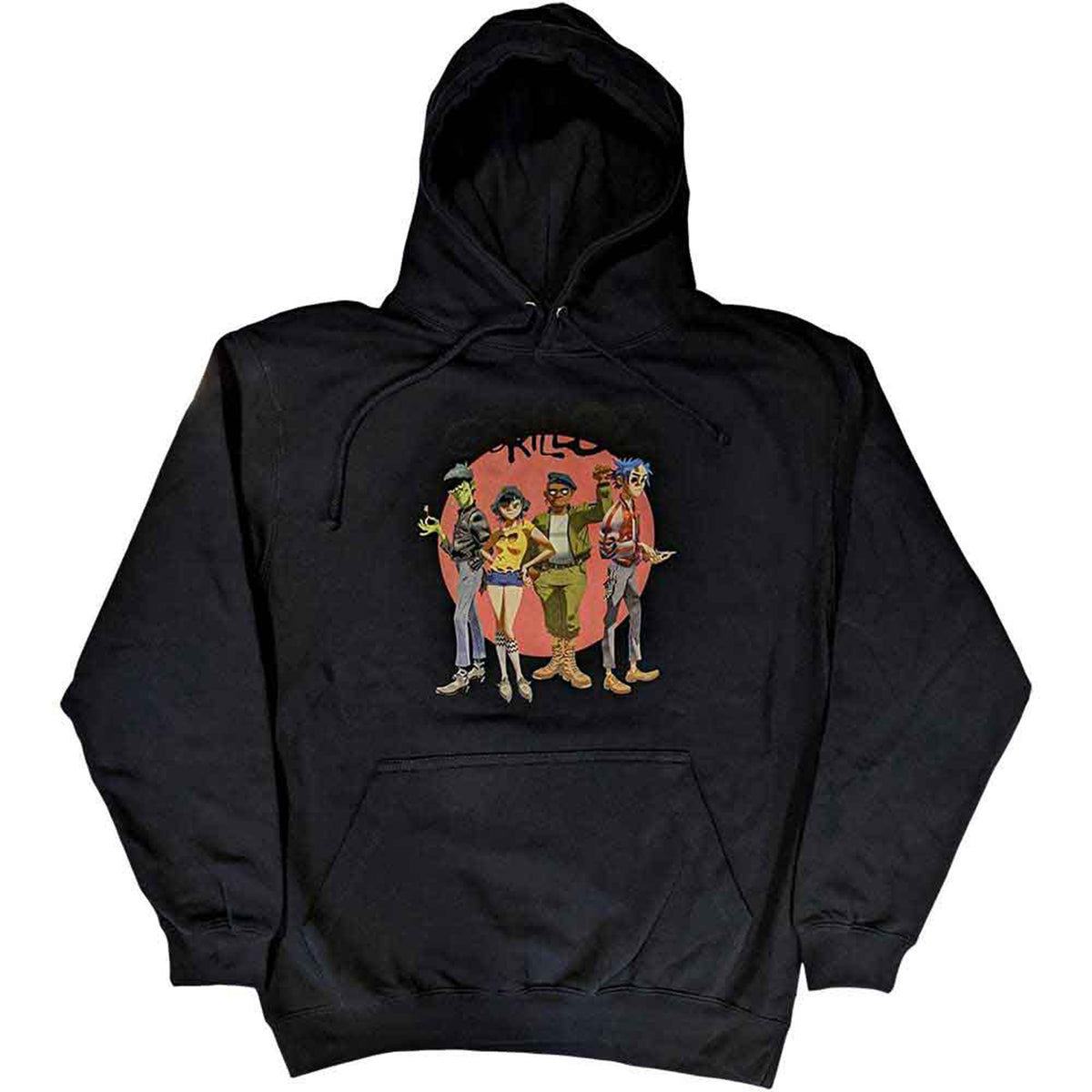 GORILLAZ - GROUP CIRCLE RISE - Pullover Hoodie Blue