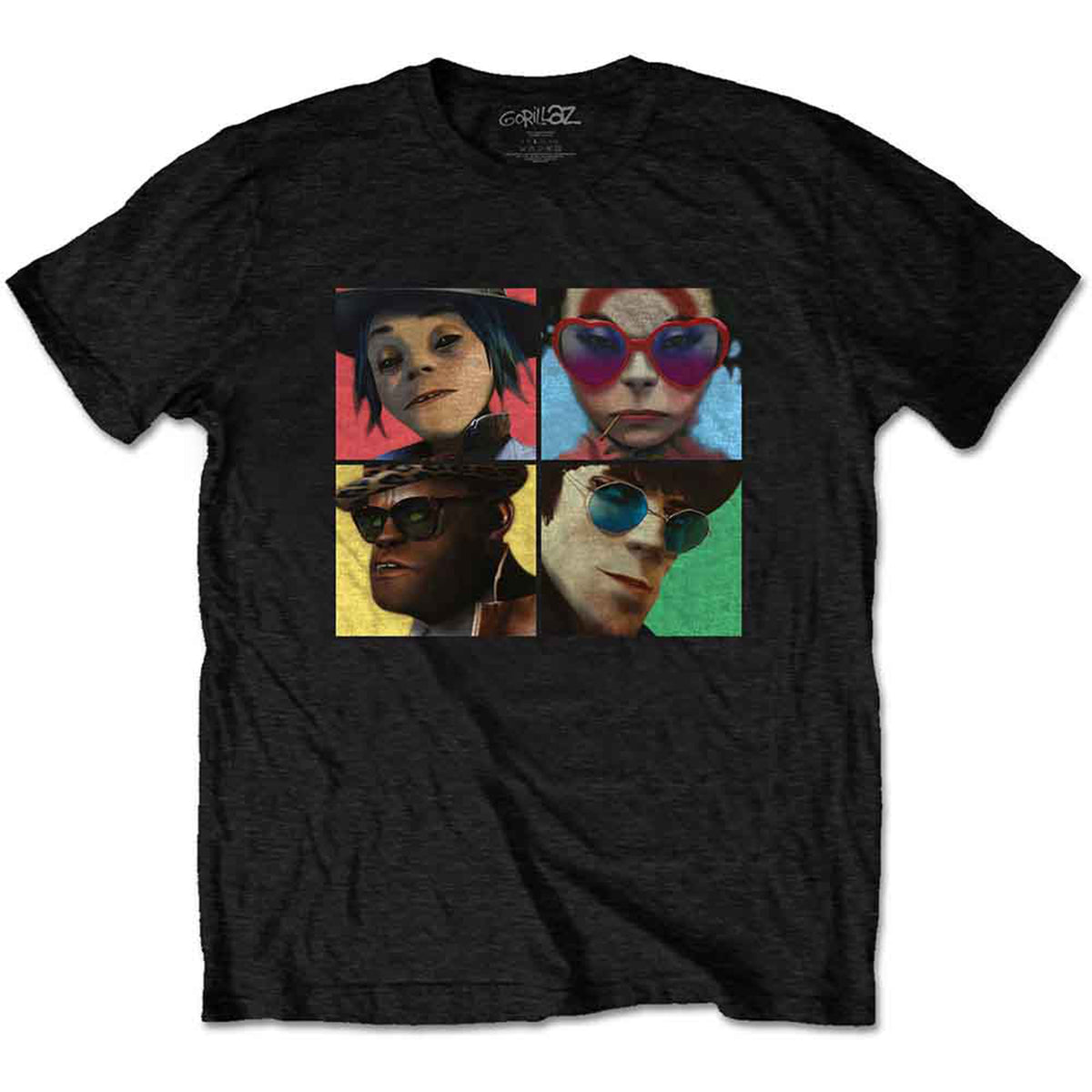 GORILLAZ - HUMANZ - T-Shirt Black