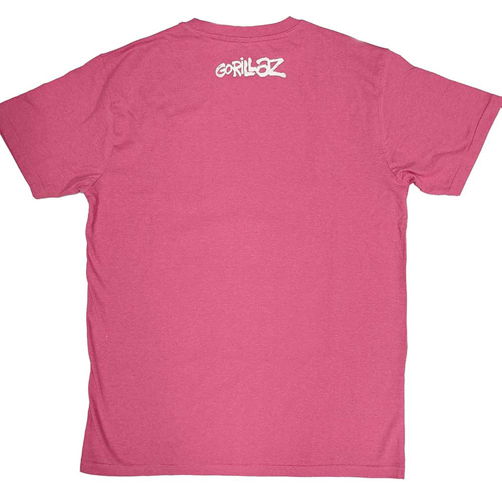 GORILLAZ - THE STATIC CHANNEL - T-Shirt Pink (Back Print)