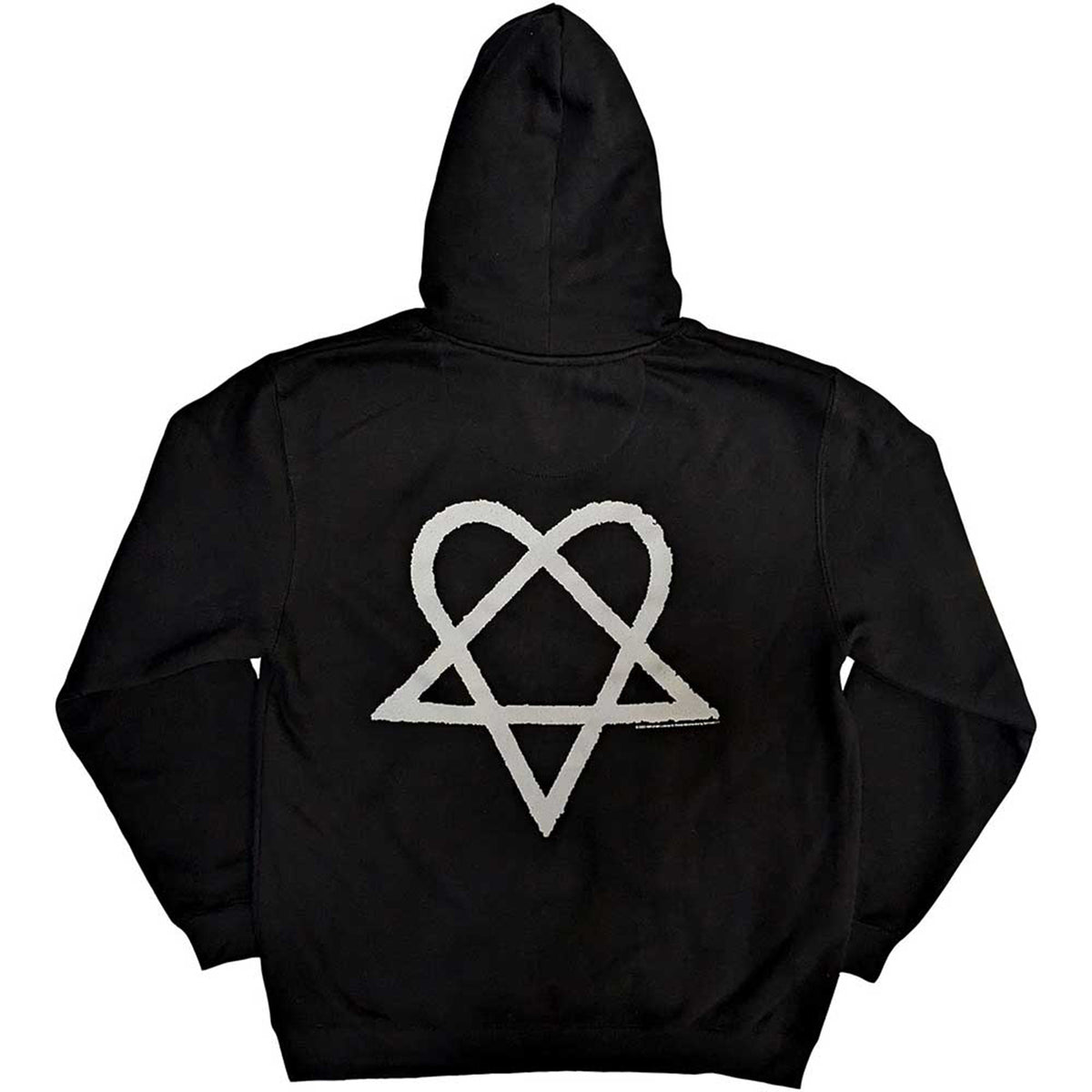 HIM - LOGO - Pullover Hoodie Black (Back Print)