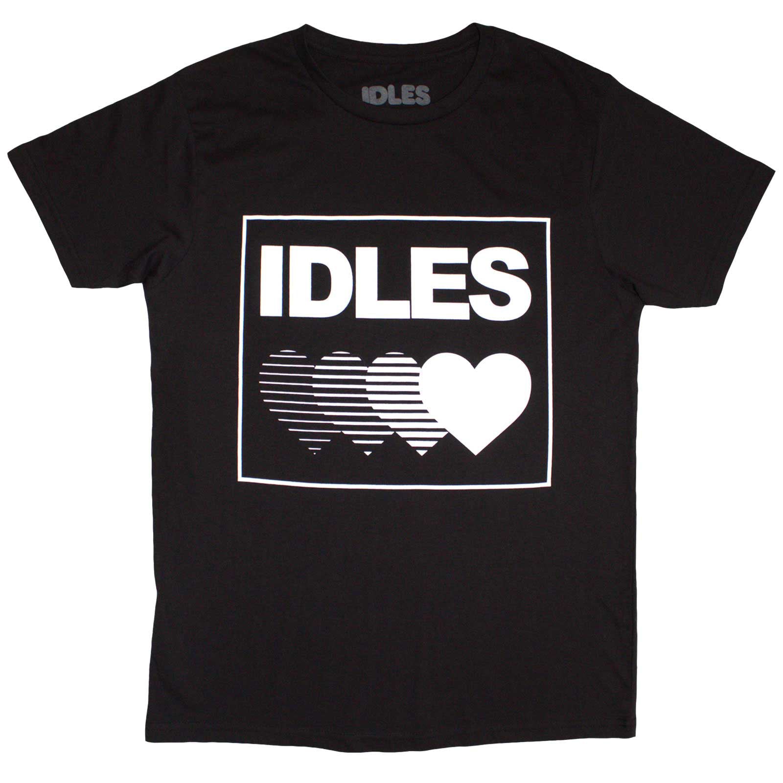 IDLES - GRADIENT HEART - T-Shirt Black