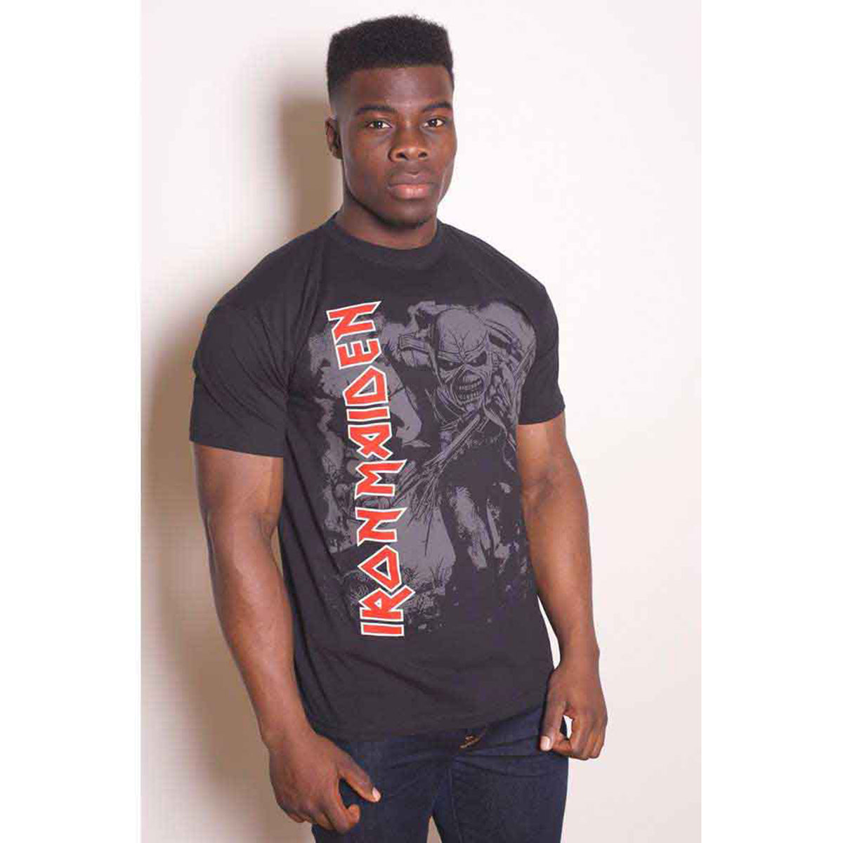 IRON MAIDEN - HI-CONTRAST TROOPER - T-Shirt Black