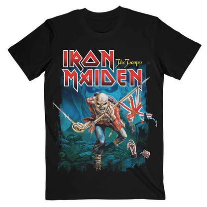 IRON MAIDEN - TROOPER EDDIE LARGE EYES - T-Shirt Black