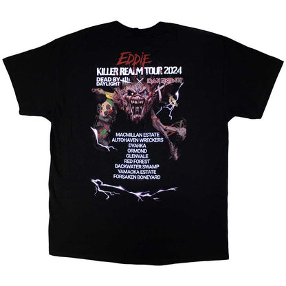 IRON MAIDEN - DEAD BY DAYLIGHT KILLER REALM - T-Shirt Black (Back Print)