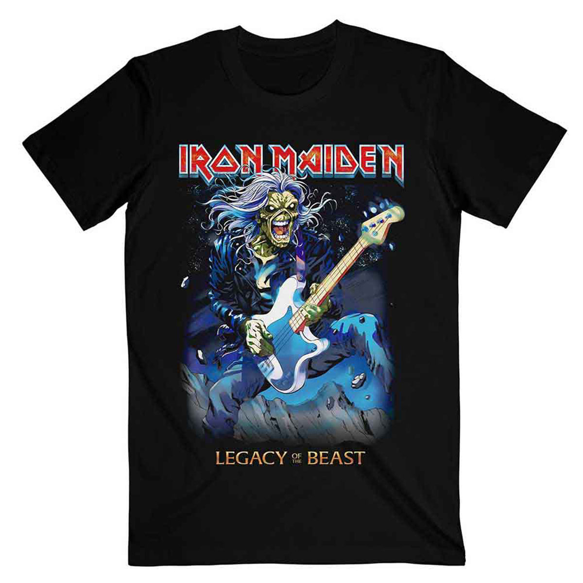 IRON MAIDEN - EDDIE ON BASS - T-Shirt Black
