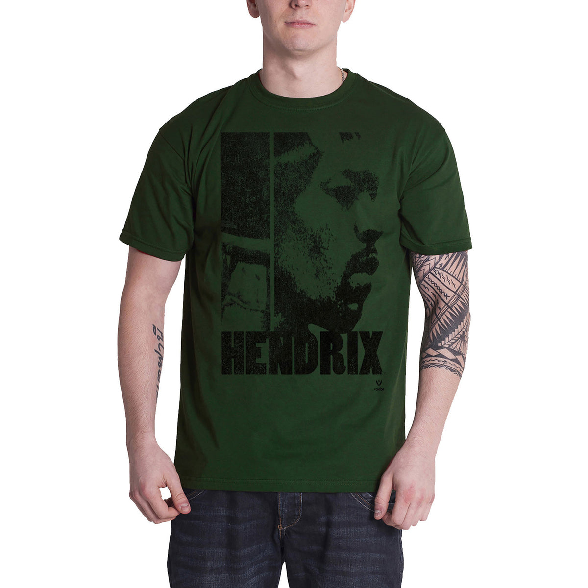 JIMI HENDRIX - LET ME LIVE - T-Shirt Green