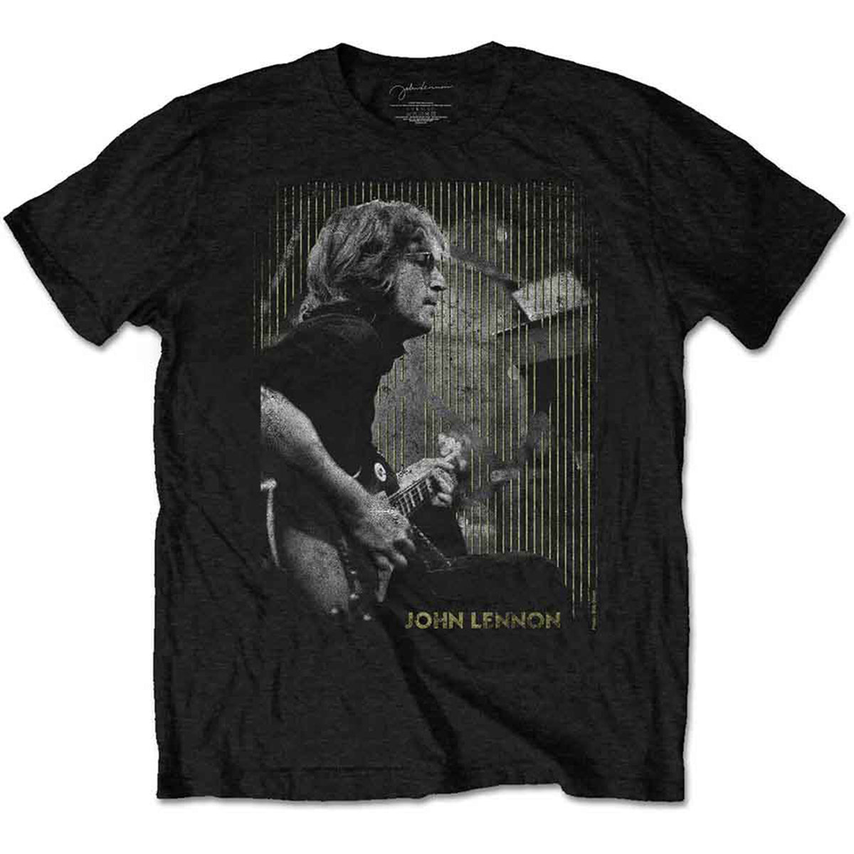 JOHN LENNON - GIBSON - T-Shirt Black