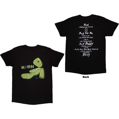 KORN - ISSUES TRACKLIST - T-Shirt Black (Back Print)